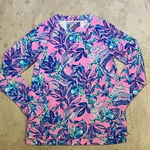Lilly Pulitzer Luxletic Beach Comber XS Pullover in Just a Lil Jelly